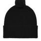 Knitted Pure Cashmere Hat - Black