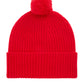 Knitted Pure Cashmere Hat- Red