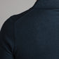 Half Zip Silk Blend Polo Shirt - Navy