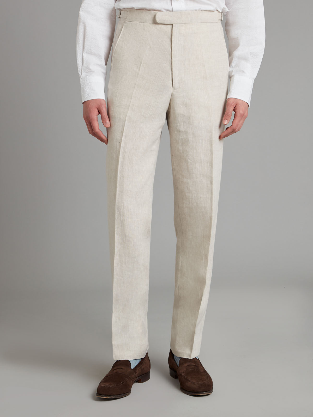 Lombard Double Breasted Suit – Oatmeal  Linen