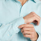Regular Fit shirt - Seersucker Turquoise