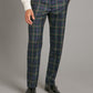 Tartan Trousers - Black Watch with Red Overcheck