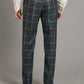 Tartan Trousers - Black Watch with Red Overcheck