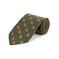 Pure Silk Flying Grouse Tie - Green