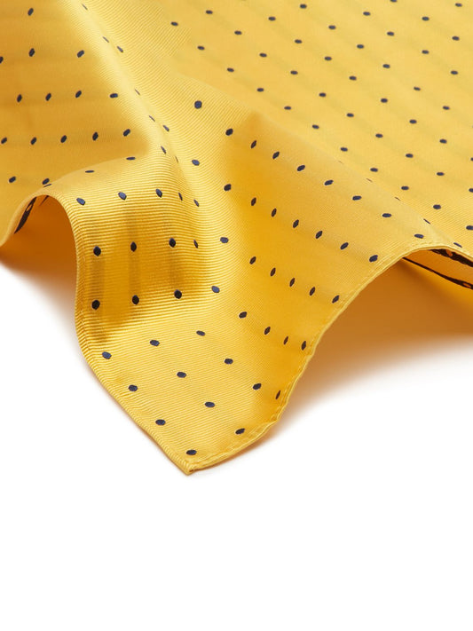Silk Handkerchiefs, Polka Dot - Yellow