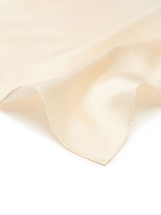 Silk Twill Handkerchiefs, Plain Ivory