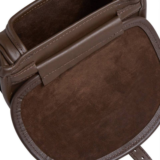 Best Leather Cartridge Bag - Dark Brown