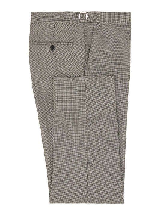 Pleated Morning Trousers - Houndstooth