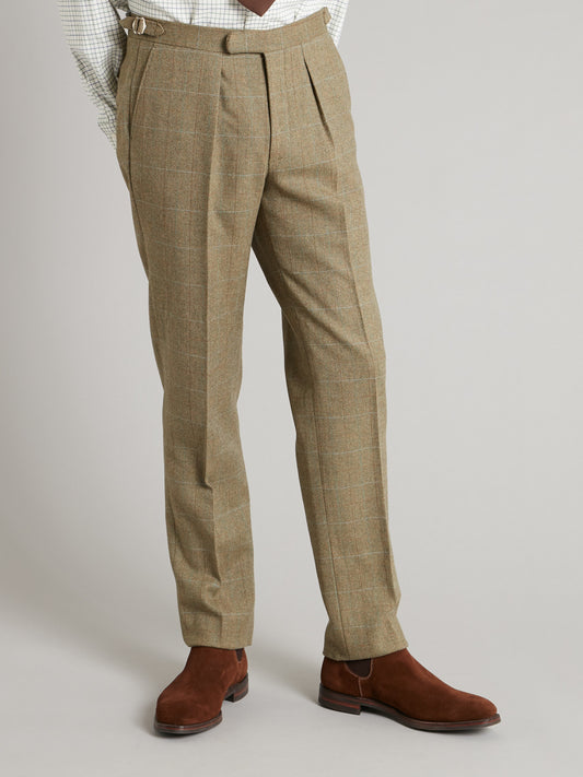 Pleated Trousers - Ayr Tweed