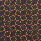 Floral Print Pure Silk Tie - Purple / Green