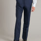 Pleated Suit Trousers - Pick and Pick Rich Blue
