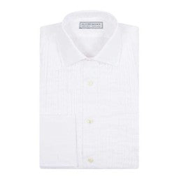 Pleated Dress Shirt - White