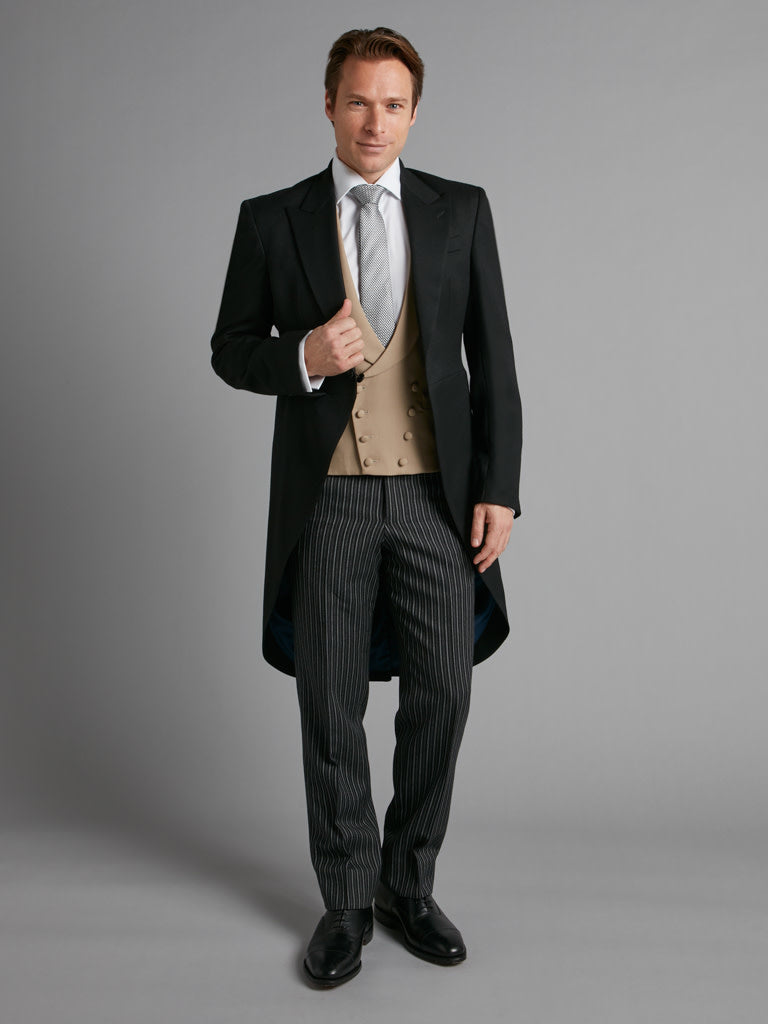 Morning Suit Three Piece Hire with Double Breasted Waistcoat