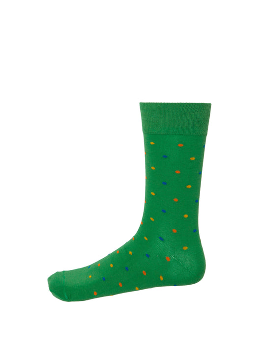 Multi Dot Socks Green