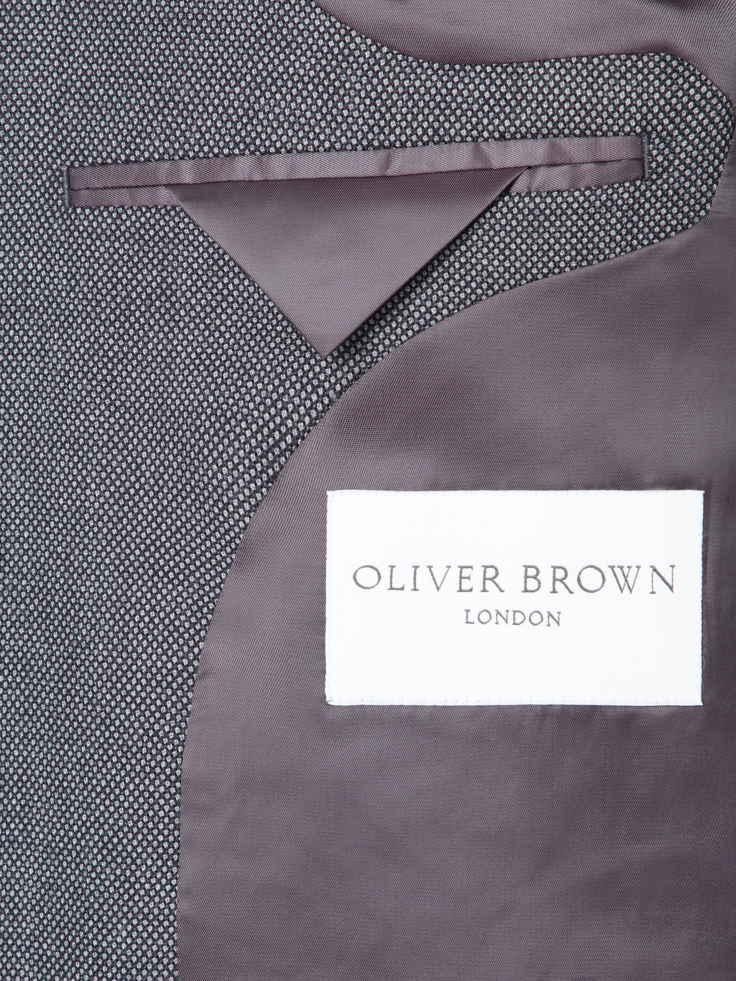 Limited Edition Eaton Suit - Lightweight Grey Birdseye