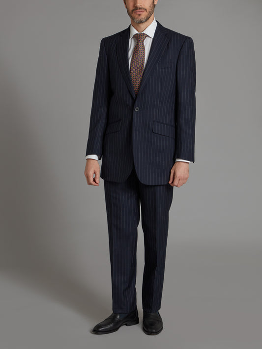 Limited Edition Sloane Suit - Super Lightweight Navy Pinstripe