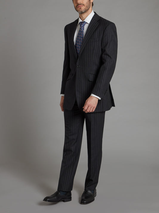 Limited Edition Eaton Suit - Lightweight Grey Pinstripe