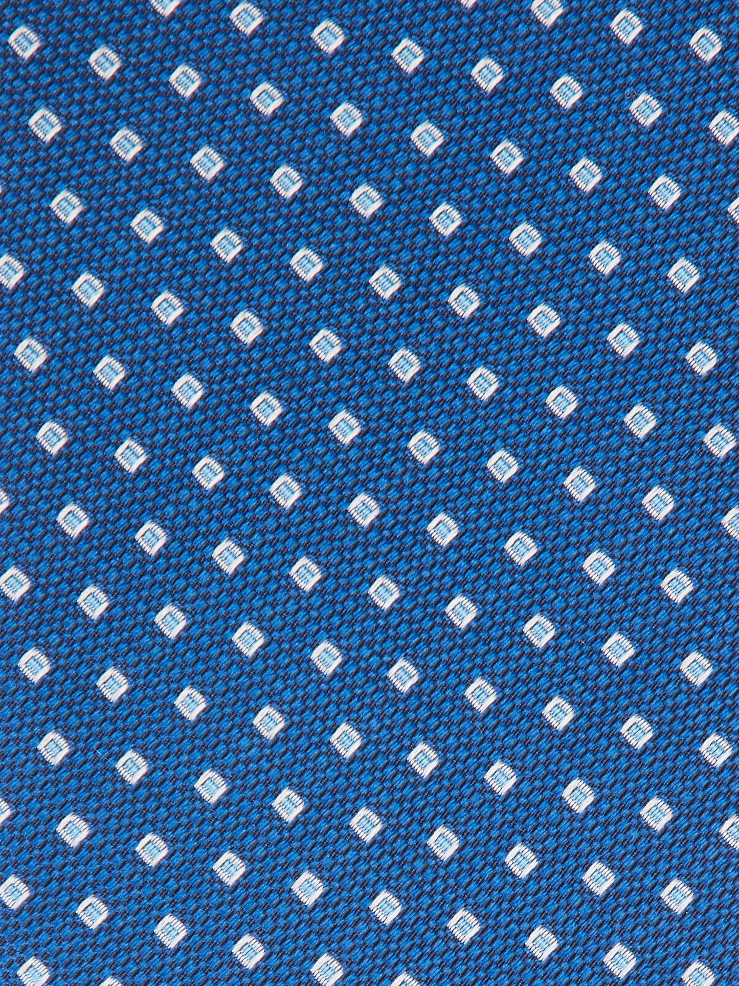 Square Dot Tie - Dark Blue