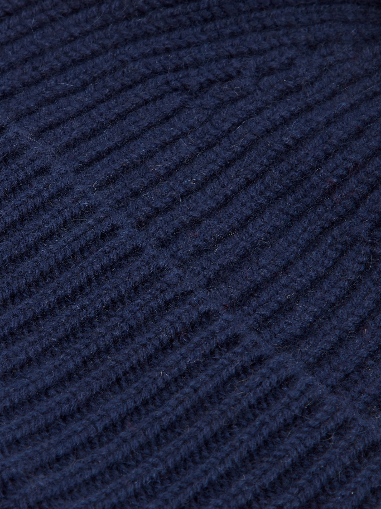 Knitted Pure Cashmere Hat- Navy