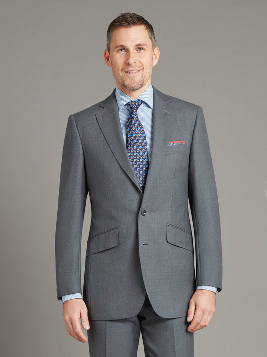 Sloane Suit Super 110's Wool - Plain Grey