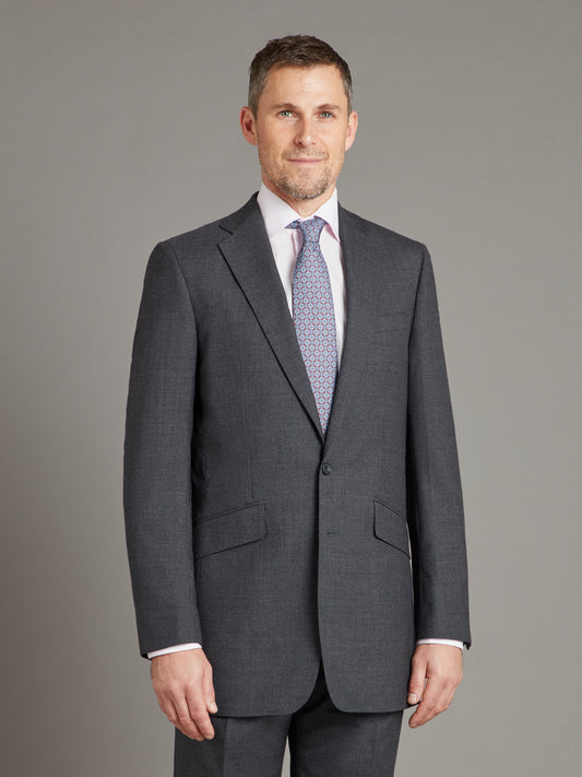 Eaton Suit Super 100's - Plain Grey