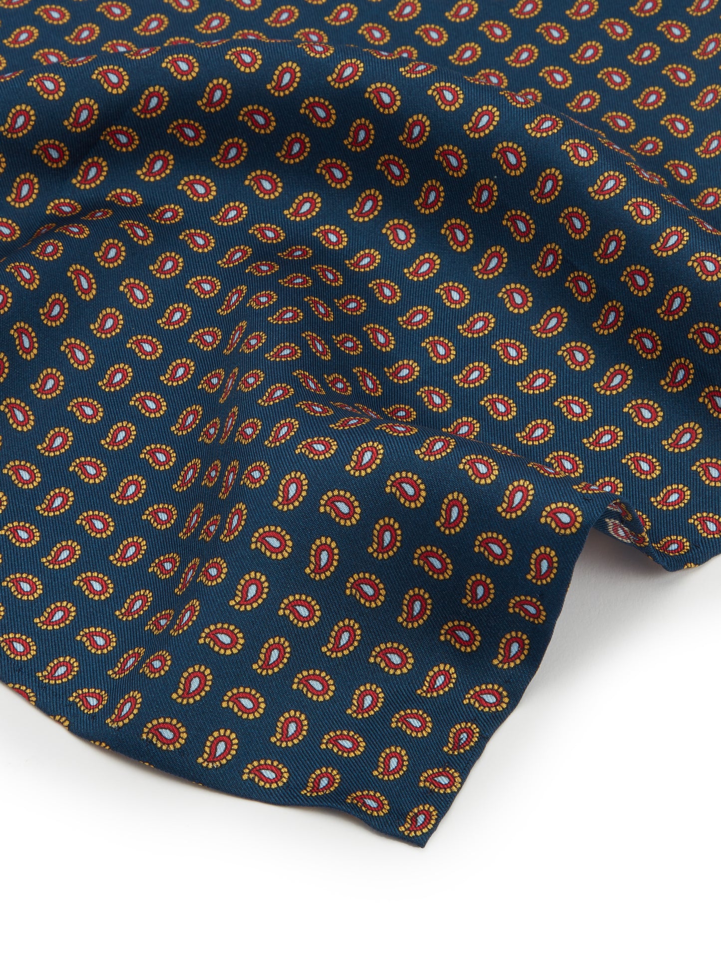 Paisley Design Handkerchief - Navy