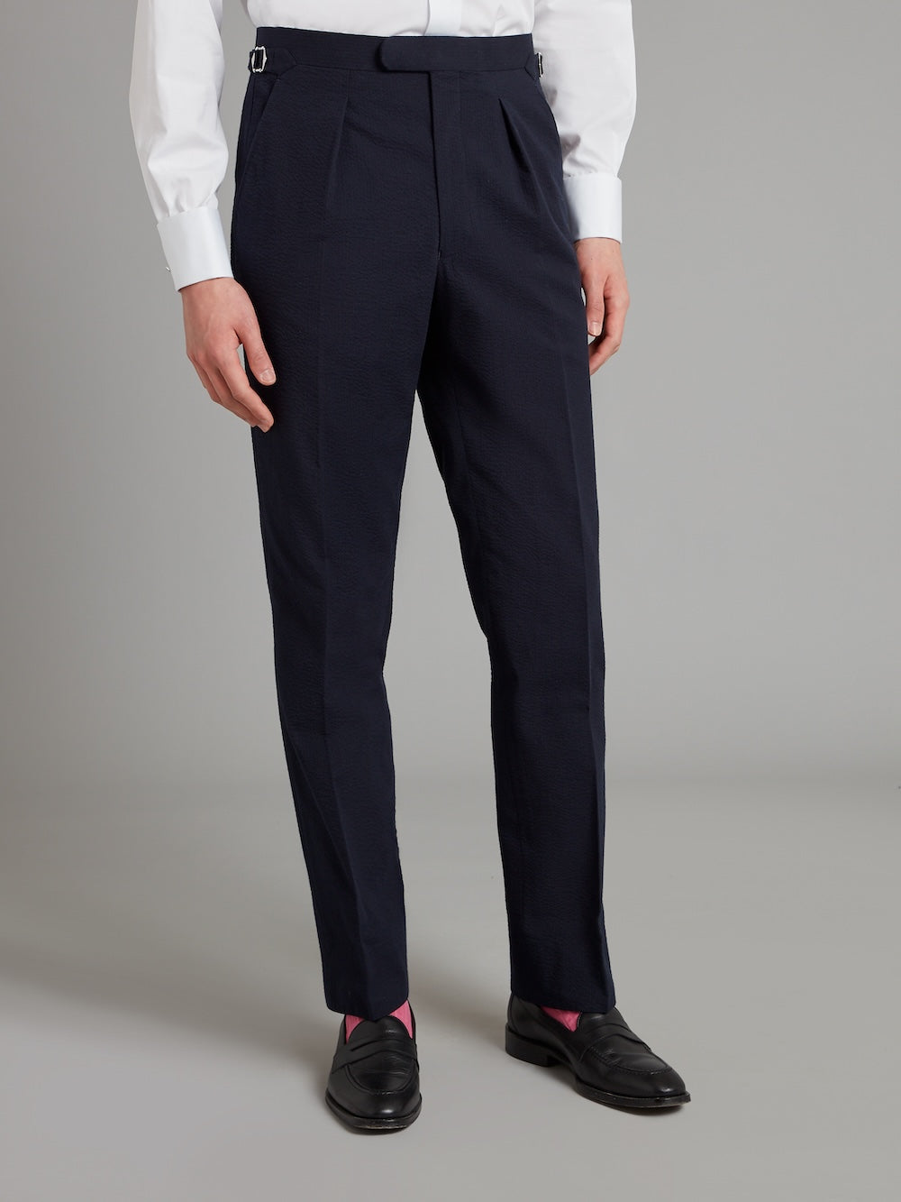 Eaton Suit Seersucker - Navy