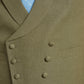 Double Breasted Linen Waistcoat - Sage Green
