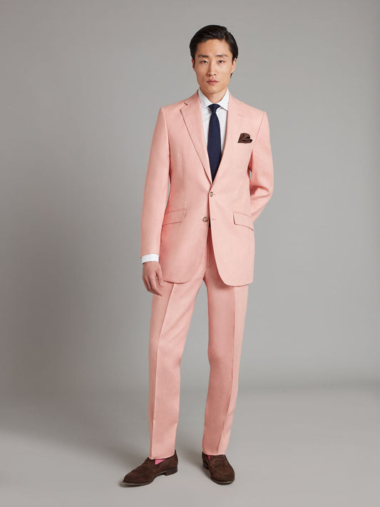 Eaton Suit Linen - Pink