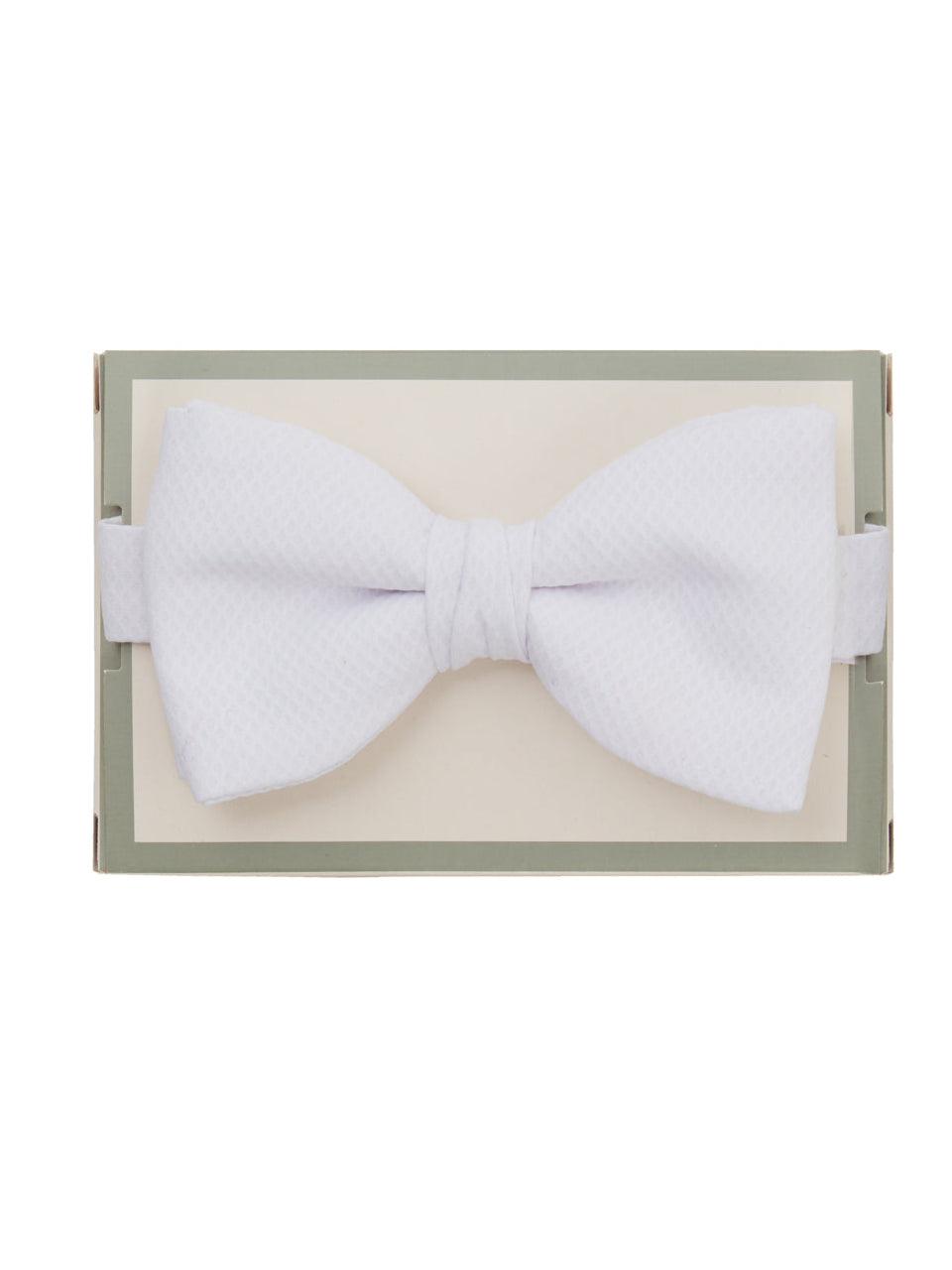 Marcella Bow Tie, Ready Tied - White