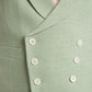 Pure Silk Double Breasted Waistcoat - Green