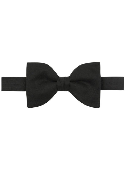 Silk Barathea Black Bow Tie