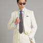 Eaton Suit Linen - Ivory