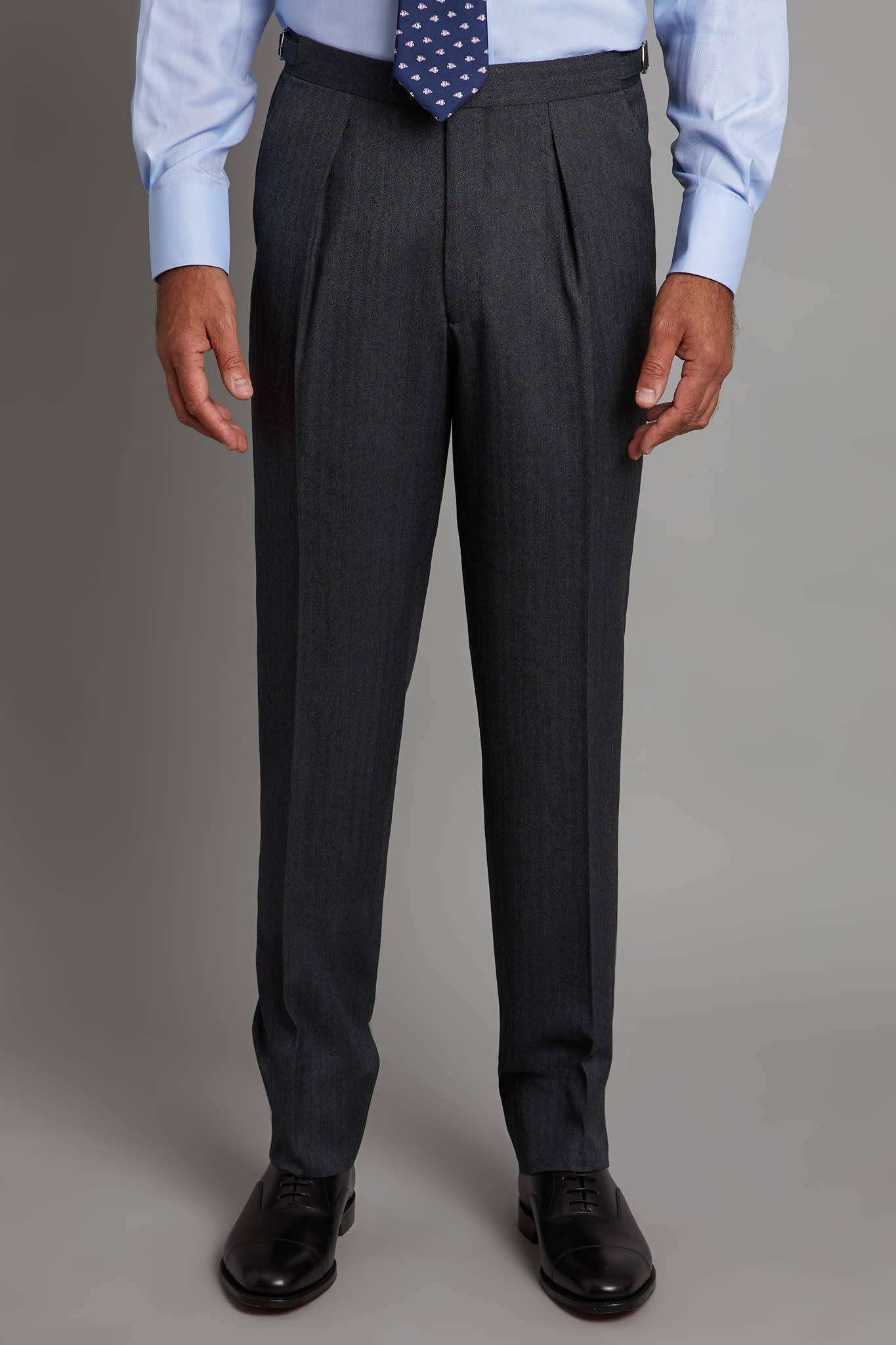 Eaton Suit - Grey Herringbone