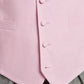 Single Breasted Linen Waistcoat - Pink