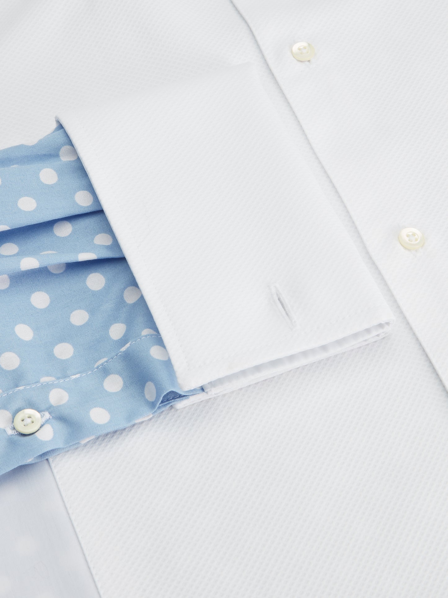 Fun Backed Marcella Dress Shirt - Spotted Blue