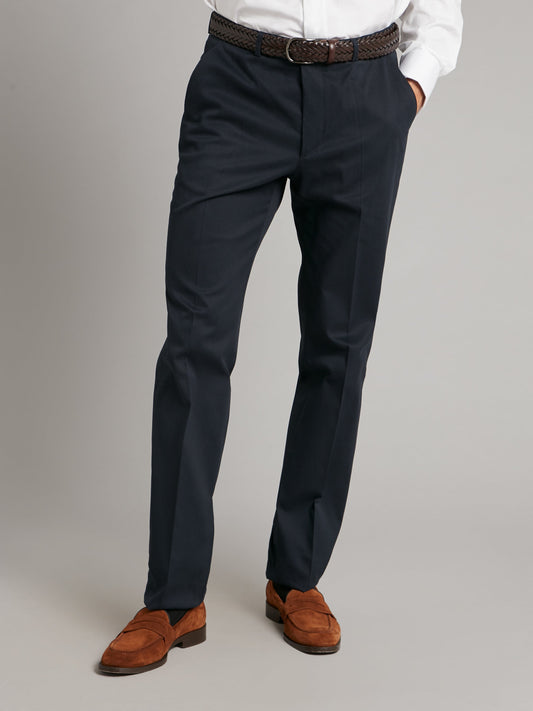 Stretch Chino Trousers - Midnight