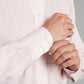 Linen shirt - Puppytooth Pale Pink