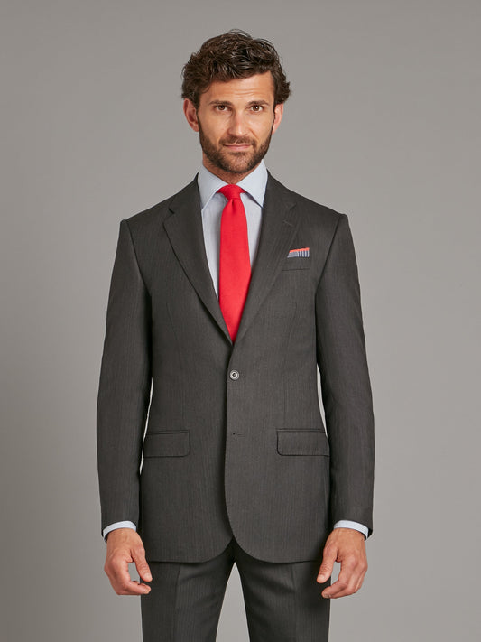 Astell Suit – Lightweight Herringbone Grey