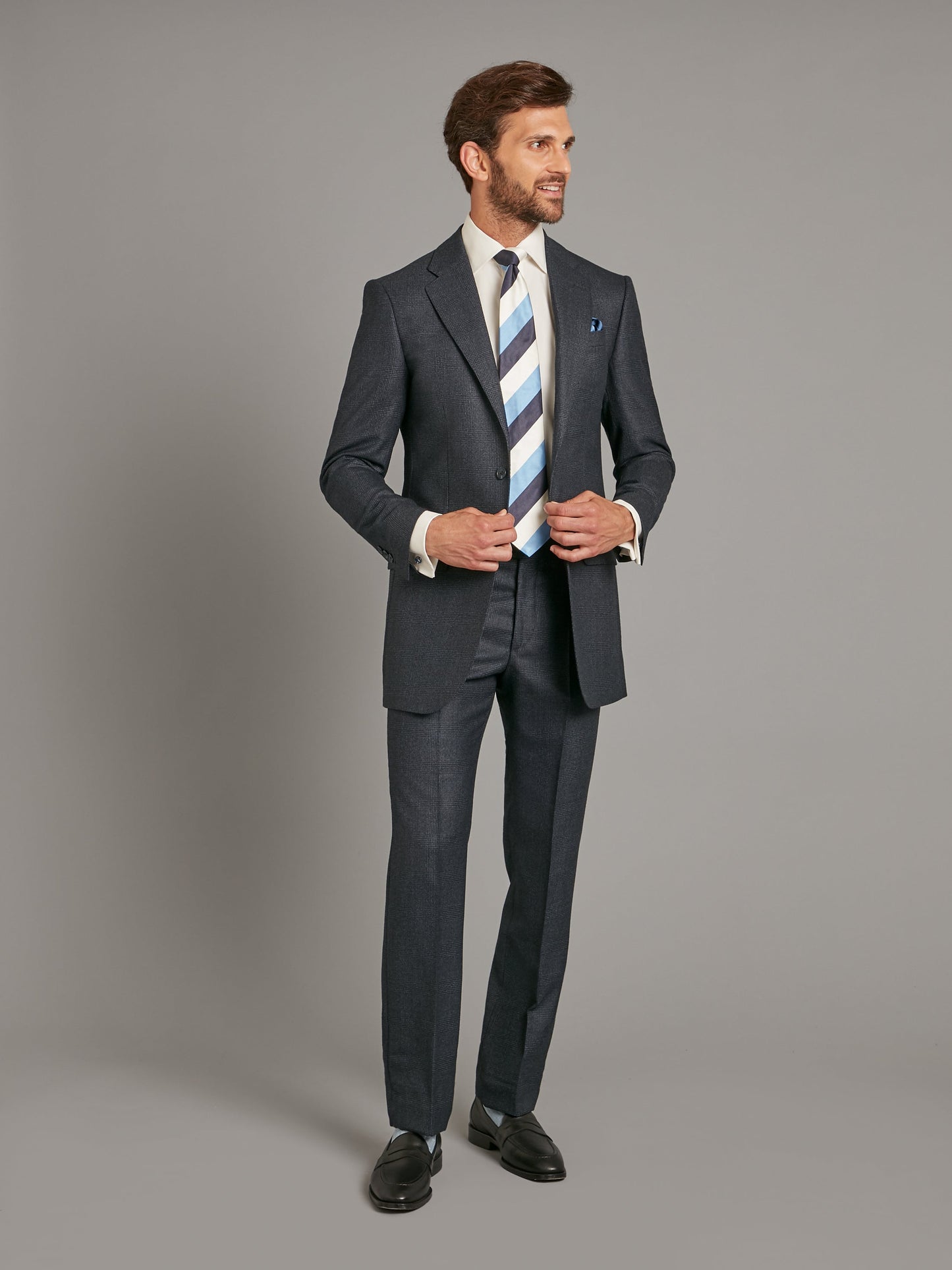 Astell Suit Prince of Wales - Navy