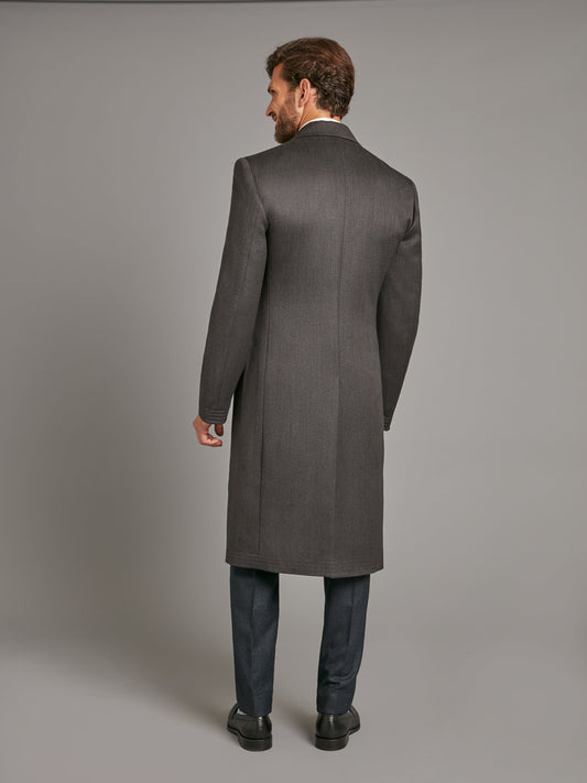 Covert Coat, Covert Collar - Grey