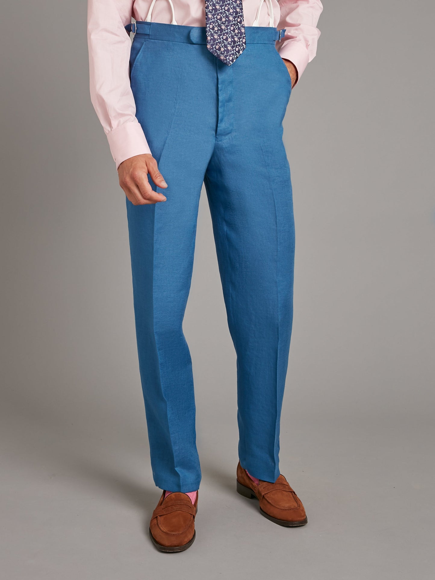 Carlyle Suit - Borage Blue Linen