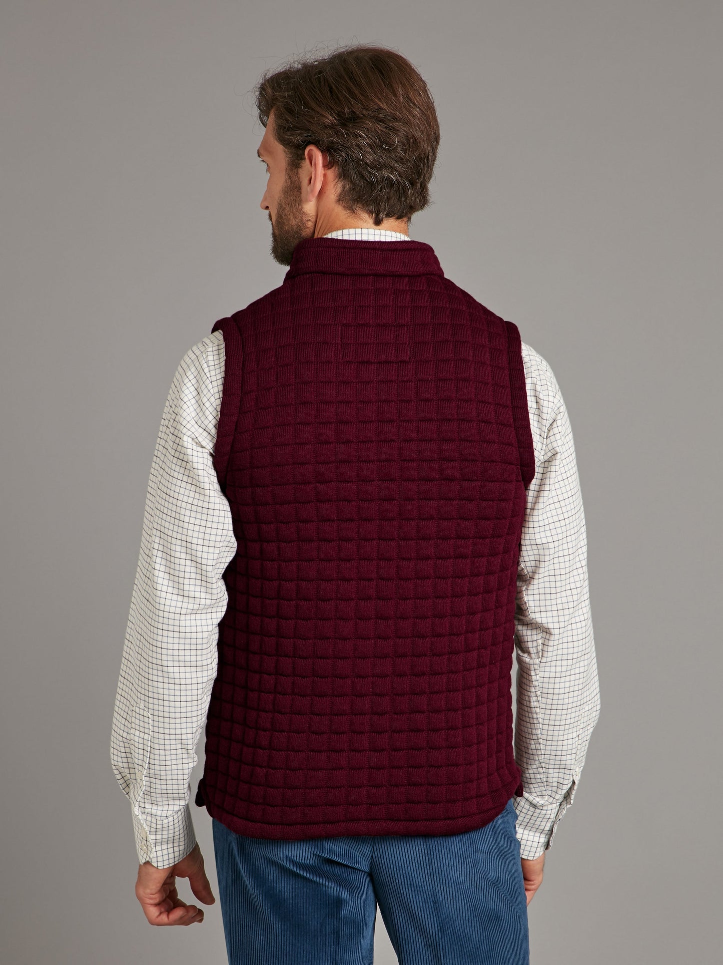 Quilted Thermatex Gilet - Burgundy