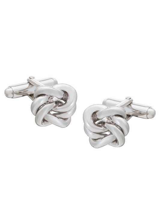 Knot Cufflinks - Silver