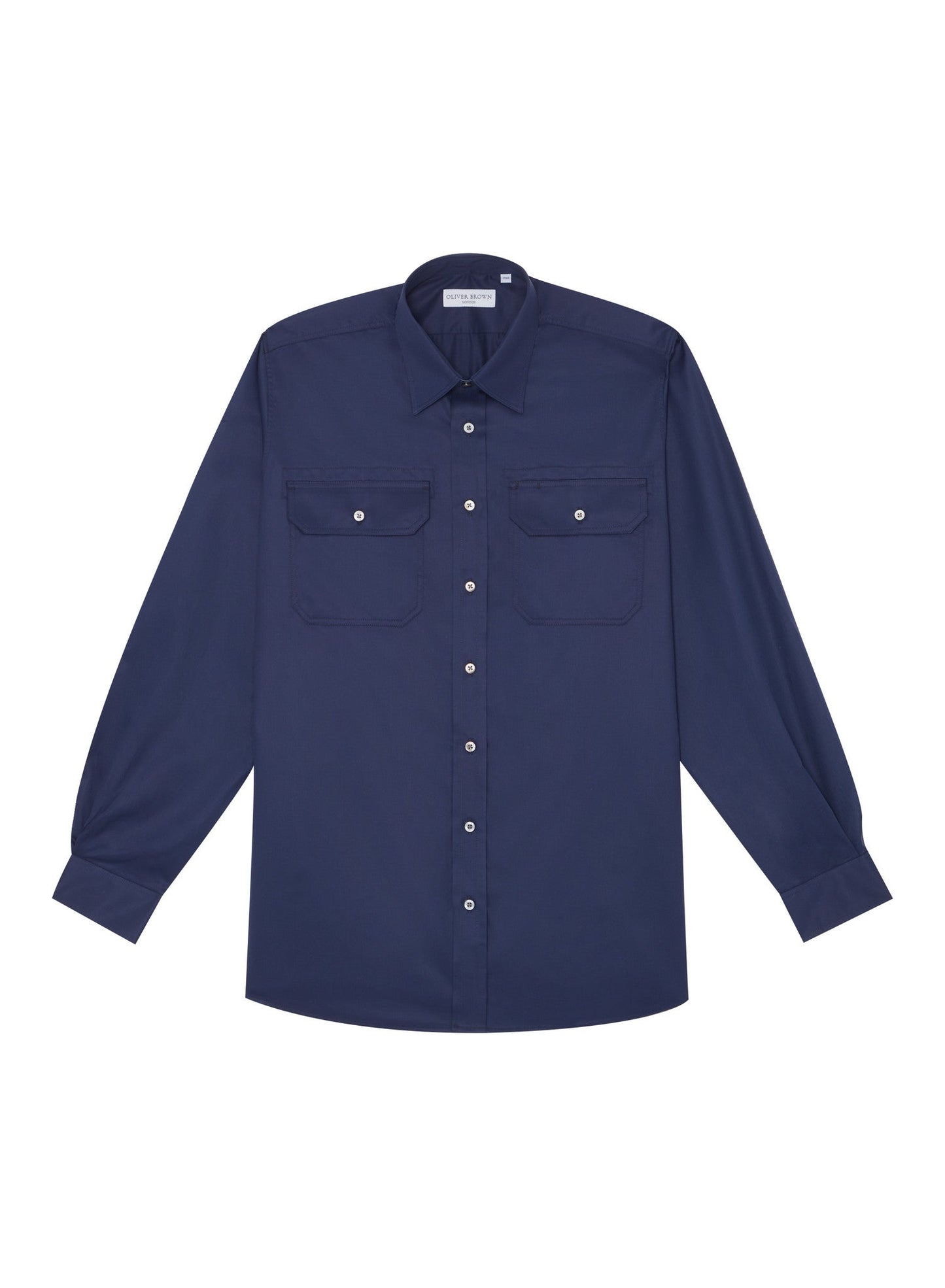 Casual Shirt with Pockets - Navy