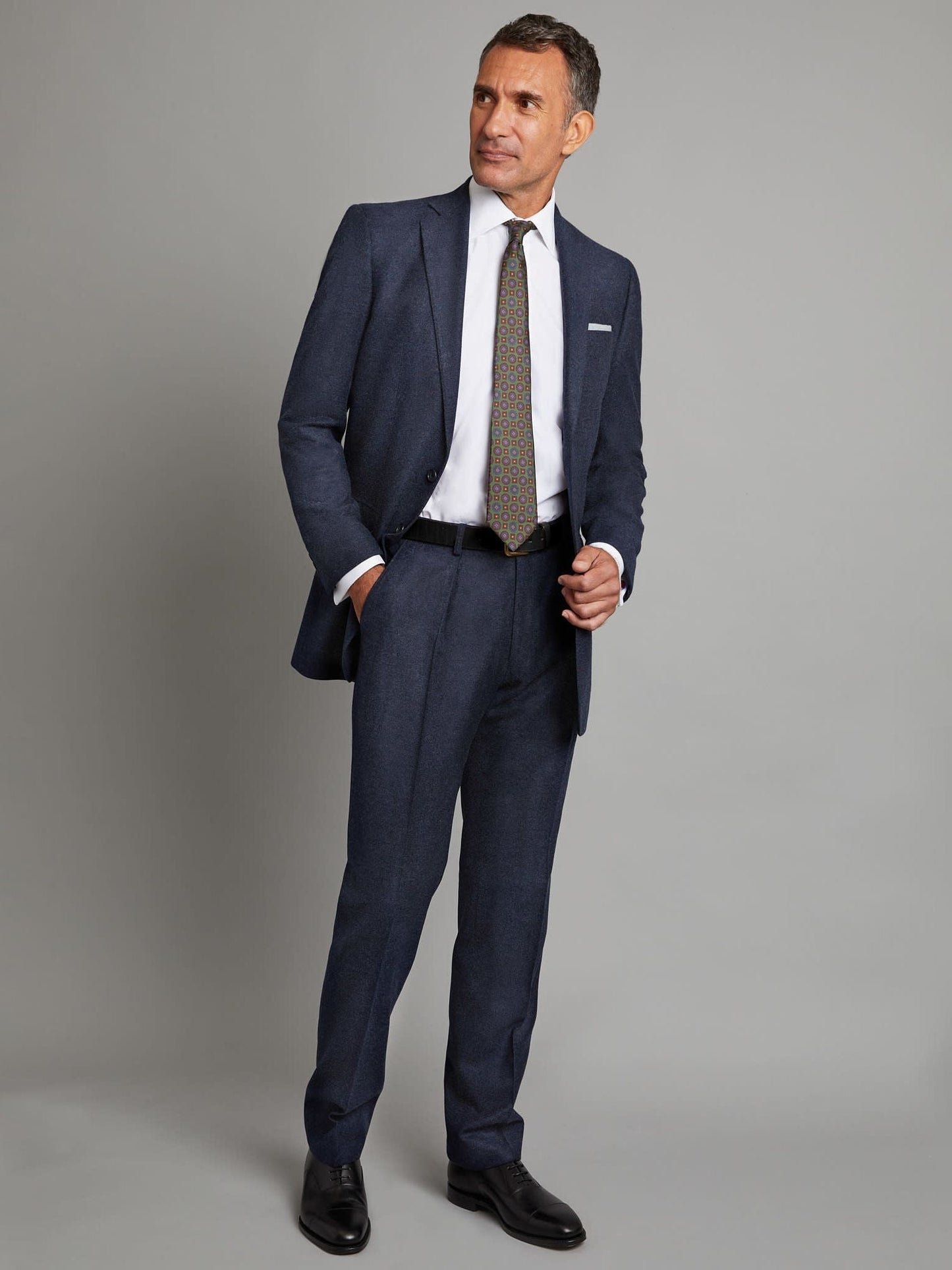 Eaton Suit - Navy Cashmere Blend