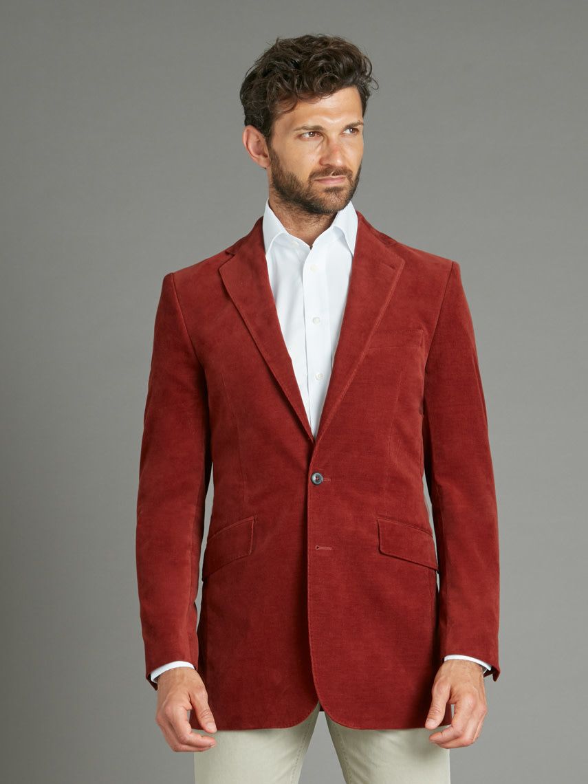 Oliver Brown burnt orange pincord jacket