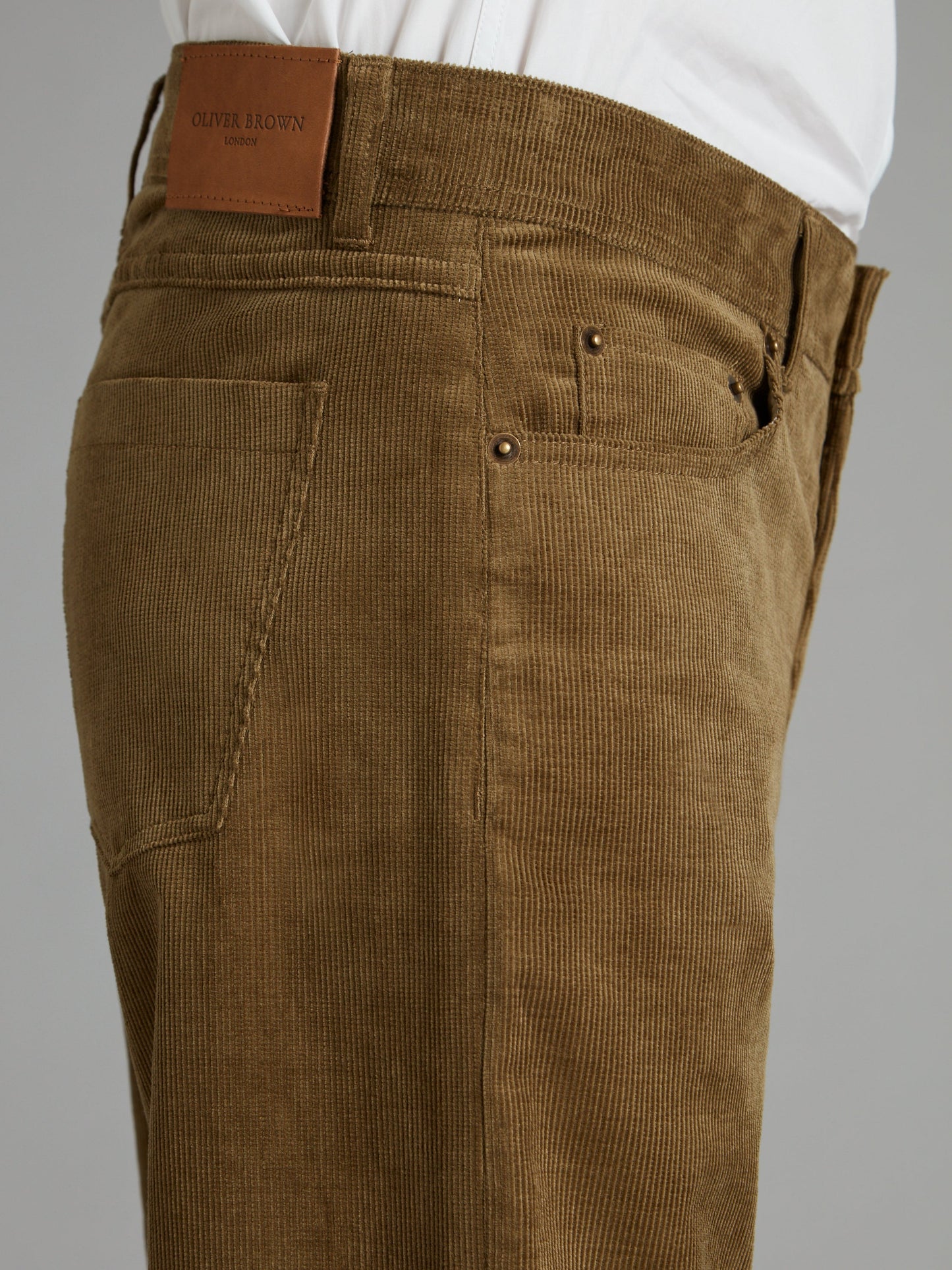 Luxury Needlecord Jeans - Loden