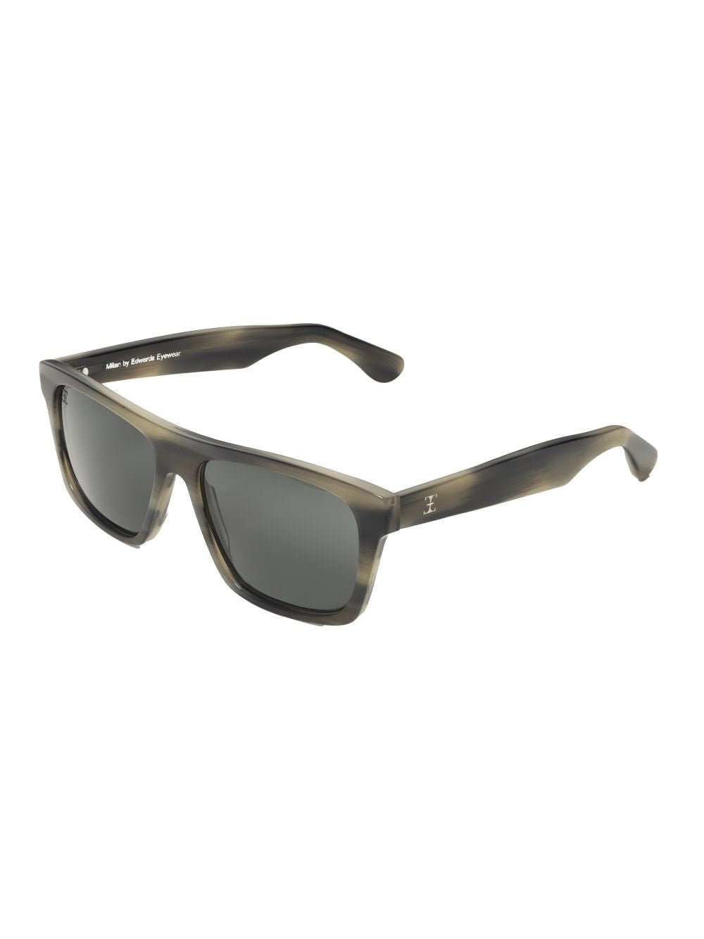Milan Sunglasses by Edwards Eyewear Grey horn/grey polar