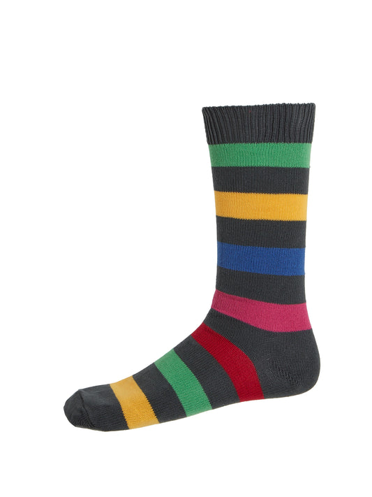 Multi Stripe Socks Black